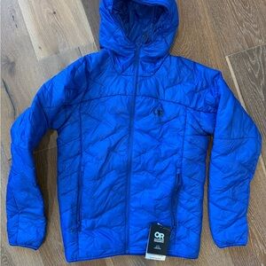 NWT Outdoor Research SuperStrand LT Hoodie - Naval Blue - Small